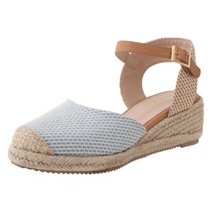 Zapatos casuales con taco tipo cuña para mujer