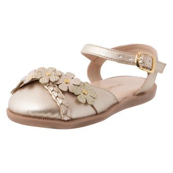 Zapatos planos con diseño de flores para niña pequeña
