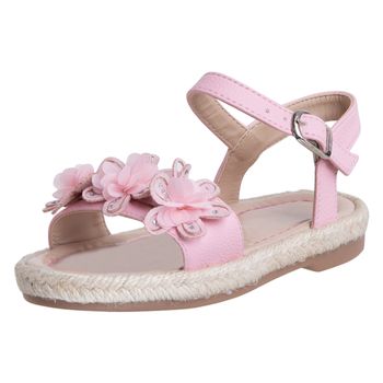 Sandalias fashion con diseño de flores para niña pequeña