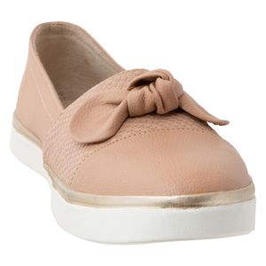 Zapatos tipo mocasín  con lazo para mujer