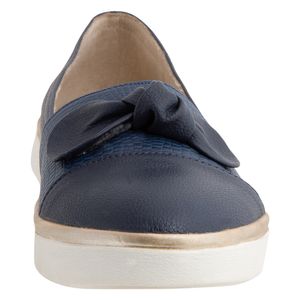 Zapatos tipo mocasín  con lazo para mujer