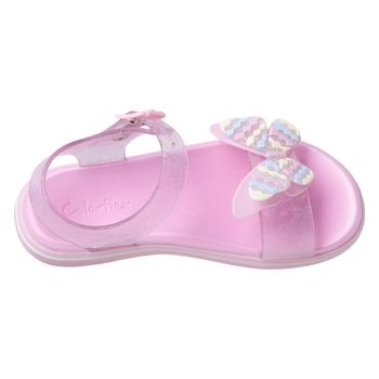 Sandalias Jelly con diseño de mariposa para niña pequeña