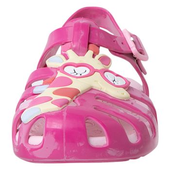 Sandalias de pescador con diseño de jirafa para niña pequeña