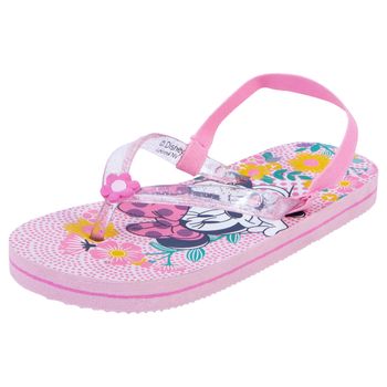 Sandalias planas con diseño de Minnie para niña pequeña