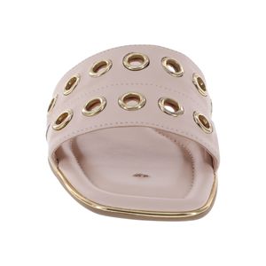 Sandalias planas Grommet para mujer