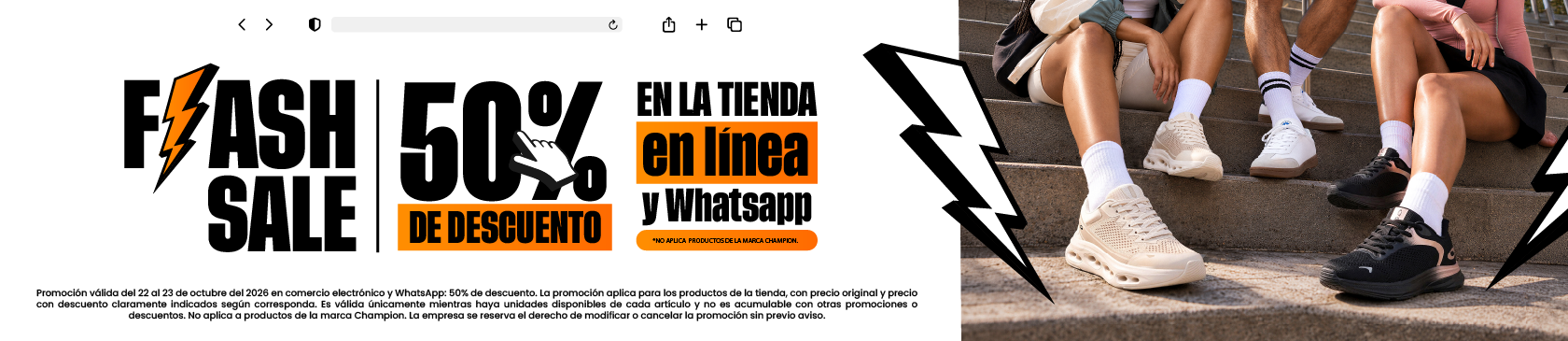 50% EN TODA LA TIENDA